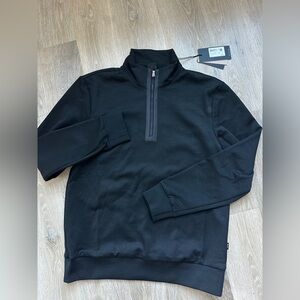 New with tag Men’s Hugo Boss Quarter Zip Black